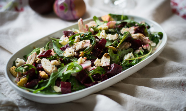 Salata od piletine s roštilja i pečene cikle