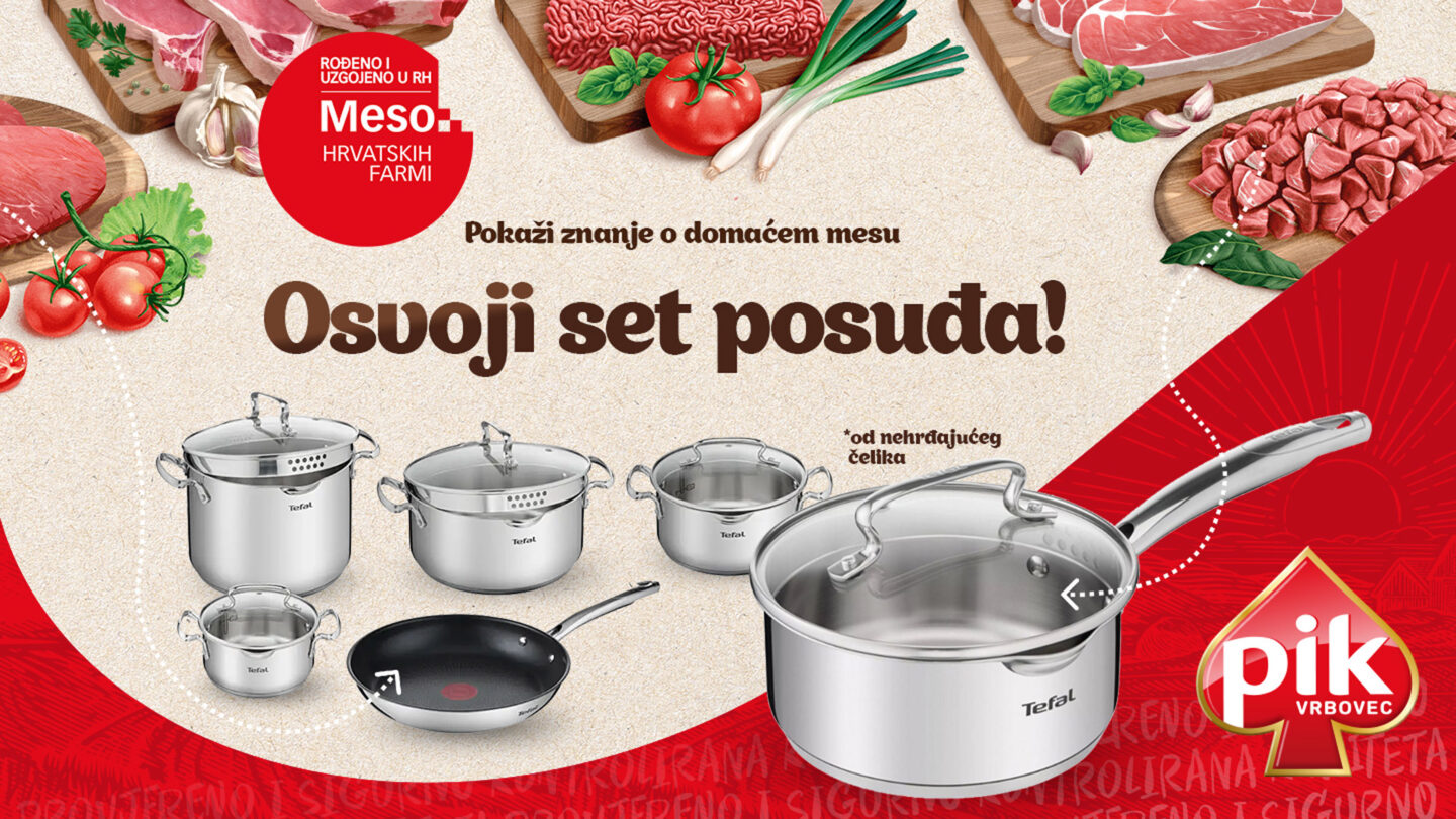 Riješi kviz o domaćem mesu i osvoji set posuđa!