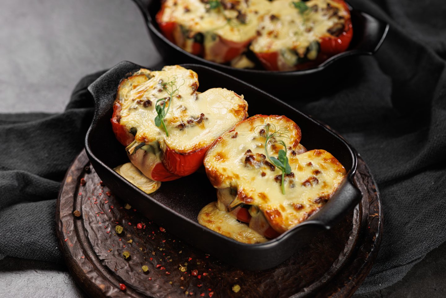 Zapečena punjena paprika s vrhnjem