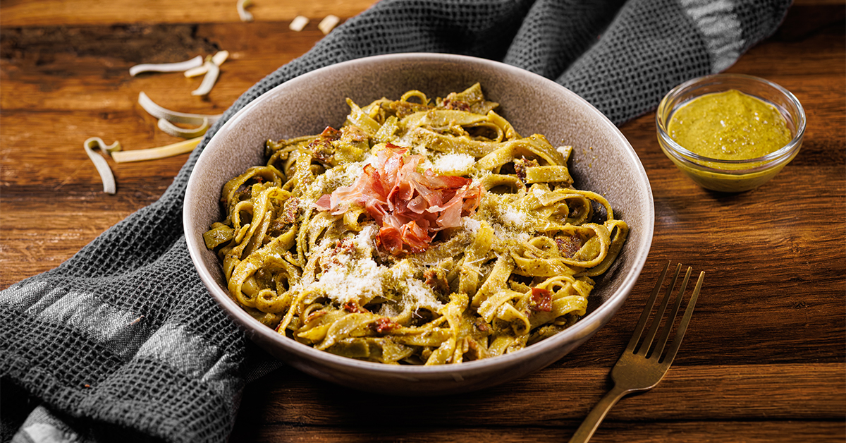 Pesto tjestenina s PIK pancetom